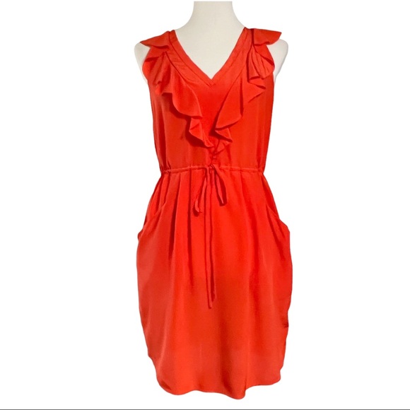Rebecca Taylor Oh What A Night Silk Ruffle Dress - Picture 3 of 12